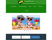 Tablet Screenshot of livinginpanama.com